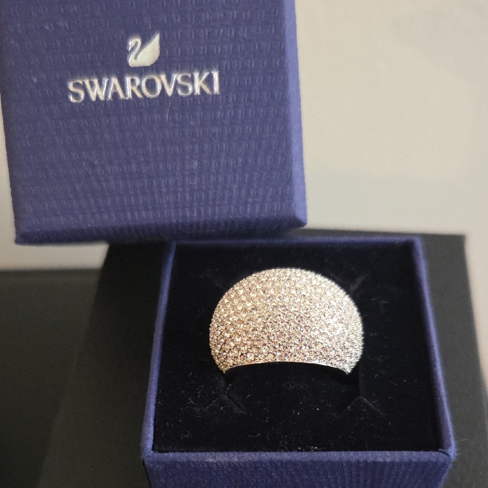 Swarovski Dazzling Silver Crystal Ring